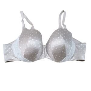 Cacique‎ Tan Polka Dot Balconette Underwire Bra 44C